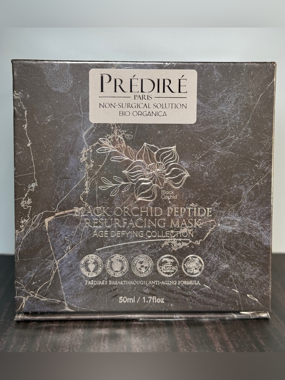 PREDIRE PARIS Black Orchid Peptide Resurfacing Mask NIB Authentic